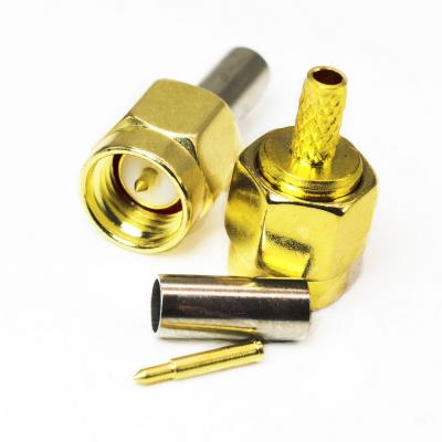 RF MALE SMA CONNECTOR FOR CABLE RG-174