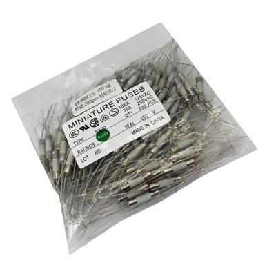 FUSE 5*20 10A SLOW | 5TPT-10A | فیوز گچی سیم دار 10 آمپر 250 ولت سایز 5x20mm