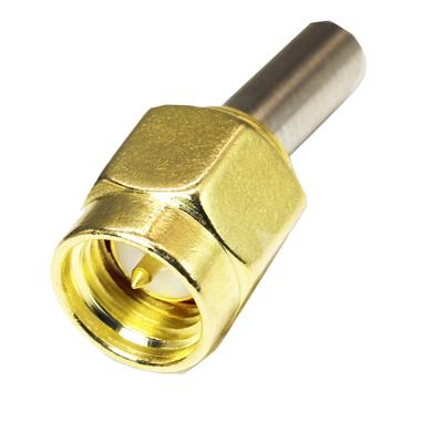 RF MALE SMA CONNECTOR FOR CABLE RG-174 | کانکتور SMA نری صاف برای کابل RG-174