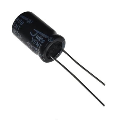 330UF 50V-10*17-105C-BLACK | KM331M1HBKJ1017VBK | خازن الکترولیت 330 میکرو فاراد 50 ولت