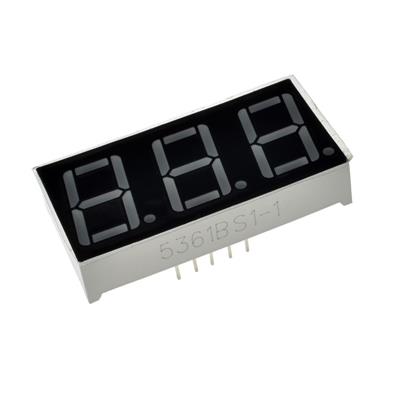 7SEGMENT DISPLAY 3DIGIT COMMON ANODE 19*37 RED | CL5631BH | سون سگمنت آند سه تایی قرمز 5631 سایز 19*37