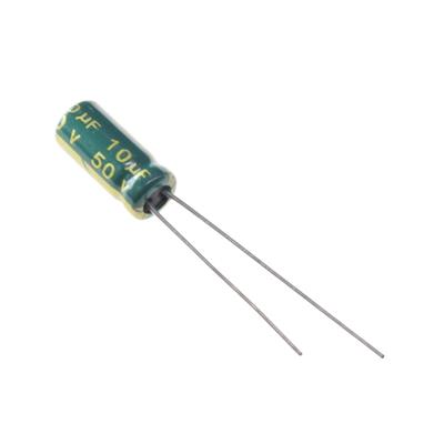10UF 50V-5*11-105C-GREEN | LF100M1HBKJ0511VGN | خازن الکترولیت 10 میکرو فاراد 50 ولت