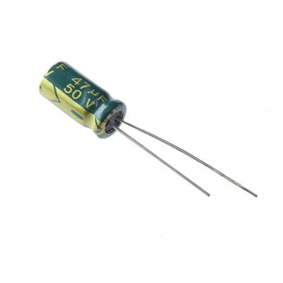 47UF 50V-6.3*12-105C-GREEN | LF470M1HBKJ0612VGN | خازن الکترولیت 47 میکرو فاراد 50 ولت