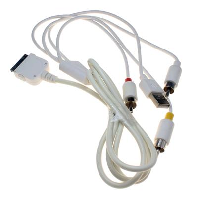 AV CABLE ADAPTER FOR IPAD/IPHONE | مخصوص iPhone 3,3s,4,4s or iPad 1,2,3 or iPod به همراه کابل شارژ