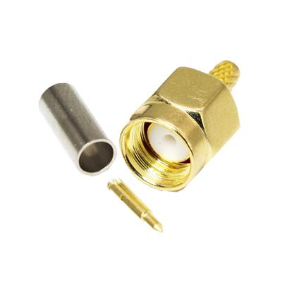 RF MALE SMA CONNECTOR FOR CABLE RG-174 | کانکتور SMA نری صاف برای کابل RG-174