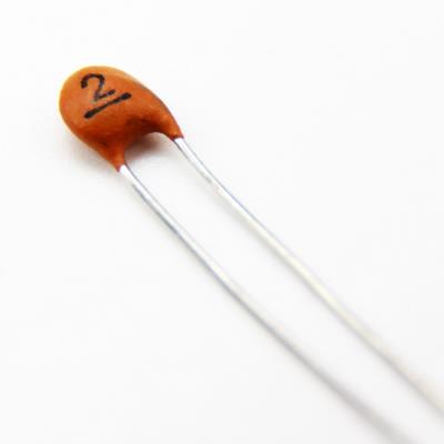 CERAMIC DISC CAPACITOR 2PF 50V | 2PF TOL:20% | خازن عدسی 2 پیکو فاراد