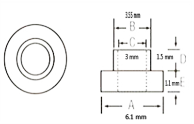 TRANSISTOR INSULATING BUSH TO-220 | واشر عایق ترانزیستور پلاستیکی to-220