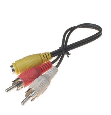 3.5MM FEMALE TO 2 RCA MALE AUDIO