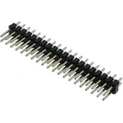 PIN HEADER 2*25 MALE 15.2MM ST 1.27MM