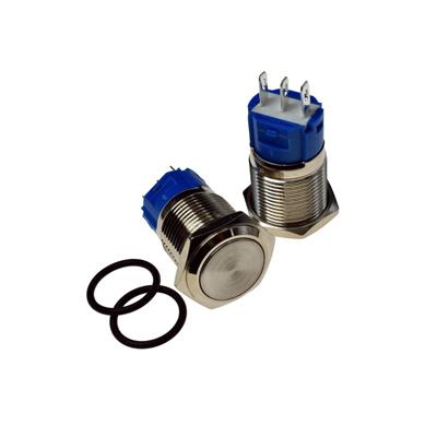 METAL SWITCH WATERPROOF NO LIGHT SELF-LOCKING 16MM