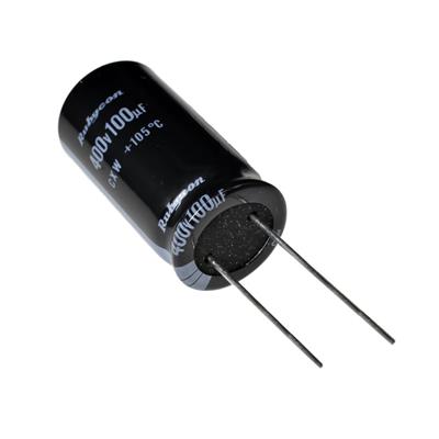 100UF 400V-16*31-105C BLACK | 400CXW100MVLTG316X30 | خازن الکترولیت 100 میکرو فاراد 400 ولت