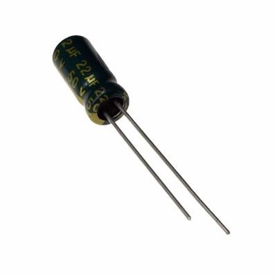22UF 50V-5*11-105C-GREEN | 22UF 50V-5*11-105C-GREEN (LW SERIES) | خازن الکترولیت 22 میکرو فاراد 50 ولت