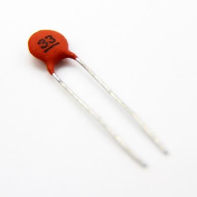 CERAMIC DISC CAPACITOR 33PF 50V | 33PF TOL:20% | خازن عدسی 33 پیکو فاراد