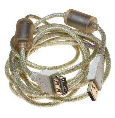 USB A MALE TO A FEMALE CABLE (3M)