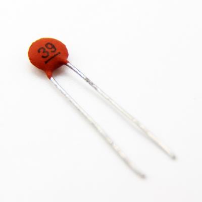 CERAMIC DISC CAPACITOR 39PF 50V | 39PF TOL:20% | خازن عدسی 39 پیکو فاراد