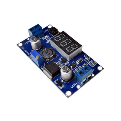 LM2596 MODULE WITH VOLTAGE DISPLAY | ماژول کاهنده ولتاژ 4-40 ولت به 1.23-35 ولت 2 آمپر با نمایشگر