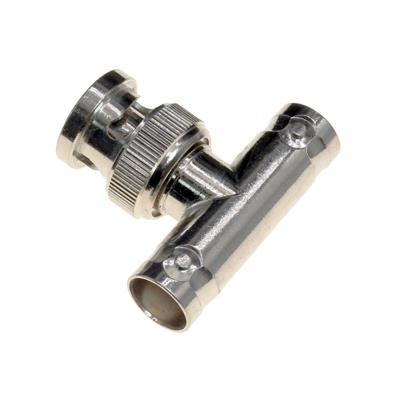 BNC MALE TO DOUBLE BNC FEMALE ADAPTER | BNC T CONNECTOR