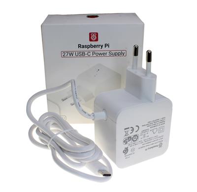 ADAPTOR RASPBERRY PI 5 5V 5A | RASPBERRY PI 27W USB-C POWER SUPPLY | آداپتور شارژر رزبری پای 5 آمپر