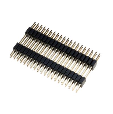 PIN HEADER 2*20 MALE 15.2MM ST 1.27MM