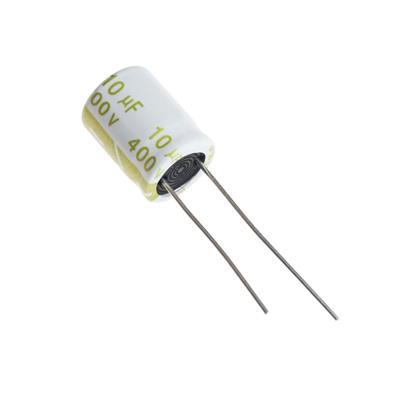10UF 400V-10*13-105C-WHITE | LF100M2GBKJ1013VWN | خازن الکترولیت 10 میکرو فاراد 400 ولت
