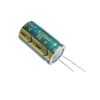 4700UF 50V-22*40-105C-GREEN | LF472M1HBKJ2240VGN | خازن الکترولیت 4700 میکرو فاراد 50 ولت