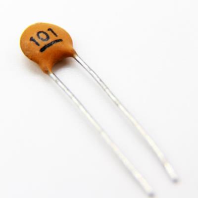 CERAMIC DISC CAPACITOR 100PF 50V | 101PF TOL:20% | خازن عدسی 100 پیکو فاراد