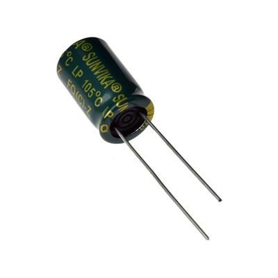 470UF 35V-10*17-105C-GREEN | 470UF 35V-10*17-105C-GREEN (LP SERIES) | خازن الکترولیت 470 میکرو فاراد 35 ولت