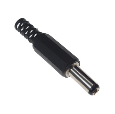 DC MALE PLUG 2.1*5.5MM COPPER | DC POWER SUPPLY MALE PLUGS | فیش آداپتور نری سیم خور 2.1*5.5