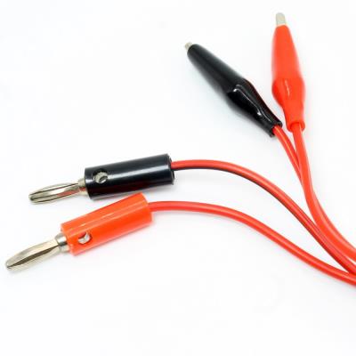 ALLIGATOR CLIP TO BANANA PLUG | پراب منبع تغذیه موزی به سوسماری