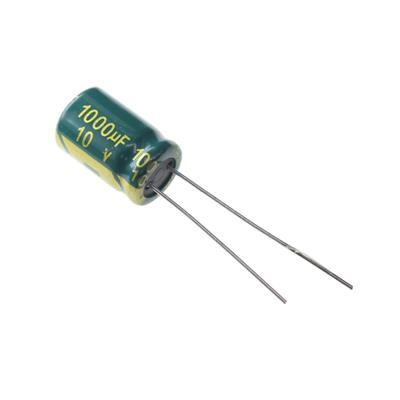 1000UF 10V-8*12-105C-GREEN | LF102M1ABKJ0812VGN | خازن الکترولیت 1000 میکرو فاراد 10 ولت