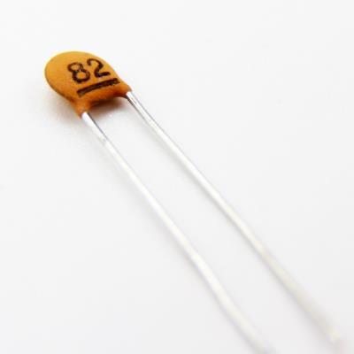 CERAMIC DISC CAPACITOR 82PF 50V | 82PF TOL:20% | خازن عدسی 82 پیکو فاراد