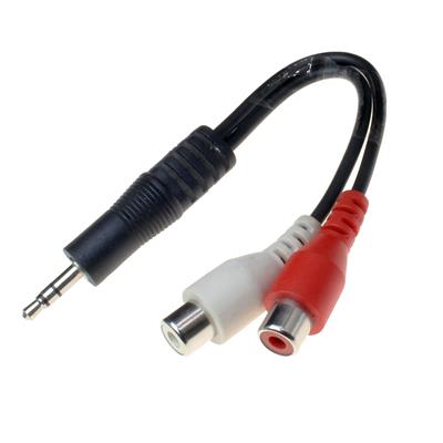 3.5MM JACK PLUG TO 2 RCA ADAPTER