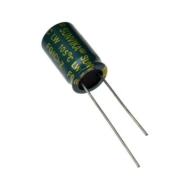 330UF 50V-10*17-105C-GREEN | 330UF 50V-10*17-105C-GREEN (LW SERIES) | خازن الکترولیت 330 میکرو فاراد 50 ولت