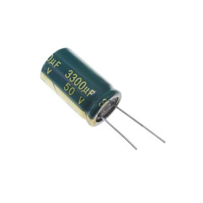 3300UF 50V-18*30-105C-GREEN | LF332M1HBKJ1830VGN | خازن الکترولیت 3300 میکرو فاراد 50 ولت