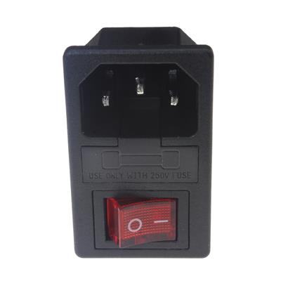 POWER SOCKET AC-01B | جک پاور نری روپنلی کلیددار