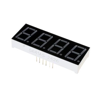 7SEGMENT DISPLAY 4DIGIT COMMON CATHODE 19*51 RED | CL5641AH | سون سگمنت کاتد چهارتایی قرمز 5641 سایز 19*51