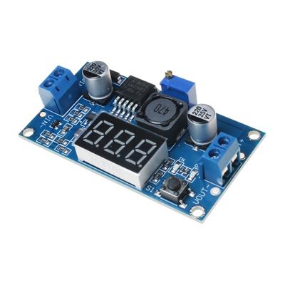 LM2596 MODULE WITH VOLTAGE DISPLAY | ماژول کاهنده ولتاژ 4-40 ولت به 1.23-35 ولت 2 آمپر با نمایشگر