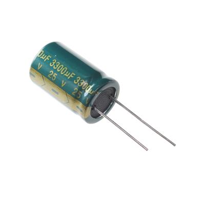 3300UF 25V-16*25-105C-GREEN | LF332M1EBKJ1625VGN | خازن الکترولیت 3300 میکرو فاراد 25 ولت