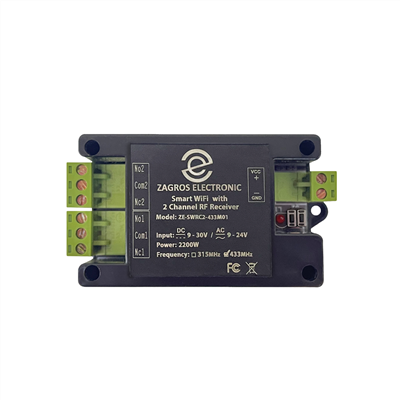 ZE-SWRC2-433M01 |  گیرنده هوشمند زاگرس الکترونیک مدل 30 کاربره کد ZE-SWRC2-433M01