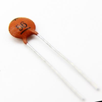 CERAMIC DISC CAPACITOR 56PF 50V | 56PF TOL:20% | خازن عدسی 56 پیکو فاراد