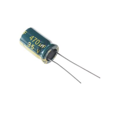 470UF 35V-10*17-105C-GREEN | LF471M1VBKJ1017VGN | خازن الکترولیت 470 میکرو فاراد 35 ولت