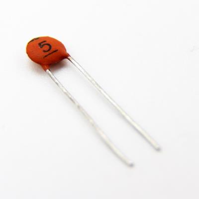 CERAMIC DISC CAPACITOR 5PF 50V | 5PF TOL:20% | خازن عدسی 5 پیکو فاراد
