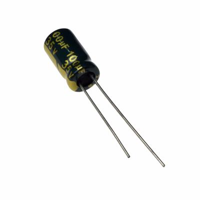 100UF 35V-6.3*12-105C-GREEN | 100UF 35V-6.3*12-105C-GREEN (LW SERIES) | خازن الکترولیت 100 میکرو فاراد 35 ولت