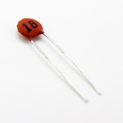 CERAMIC DISC CAPACITOR 18PF 50V | 18PF TOL:20% | خازن عدسی 18 پیکو فاراد
