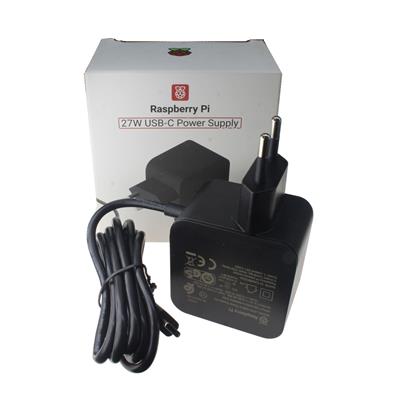 ADAPTOR RASPBERRY PI 5 5V/5A BLACK | RASPBERRY PI 27W USB-C POWER SUPPLY
