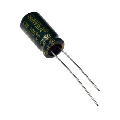 1000UF 16V-8*16-105C-GREEN | 1000UF 16V-8*16-105C-GREEN (LW SERIES) | خازن الکترولیت 1000 میکرو فاراد 16 ولت