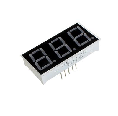 7SEGMENT DISPLAY 3DIGIT COMMON ANODE 19*37 RED | CL5631BH | سون سگمنت آند سه تایی قرمز 5631 سایز 19*37
