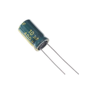 10UF 400V-10*17-105C-GREEN | LF100M2GBKJ1017VGN | خازن الکترولیت 10 میکرو فاراد 400 ولت