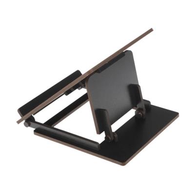 ADJUSTABLE HEIGHT DESKTOP TABLET HOLDER | پایه چوبی نگهدارنده رومیزی گوشی و تبلت با قابلیت تنظیم زاویه و ارتفاع