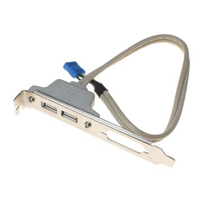 2 PORT USB 2.0 TO IDC 9 PIN | براکت افزایش USB از طریق مادربرد 